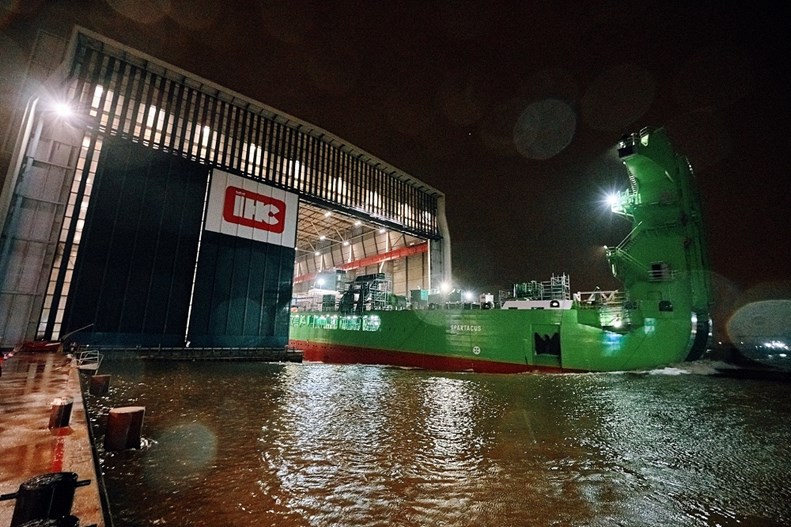 Royal IHC launches world’s largest cutter suction dredger SPARTACUS for DEME