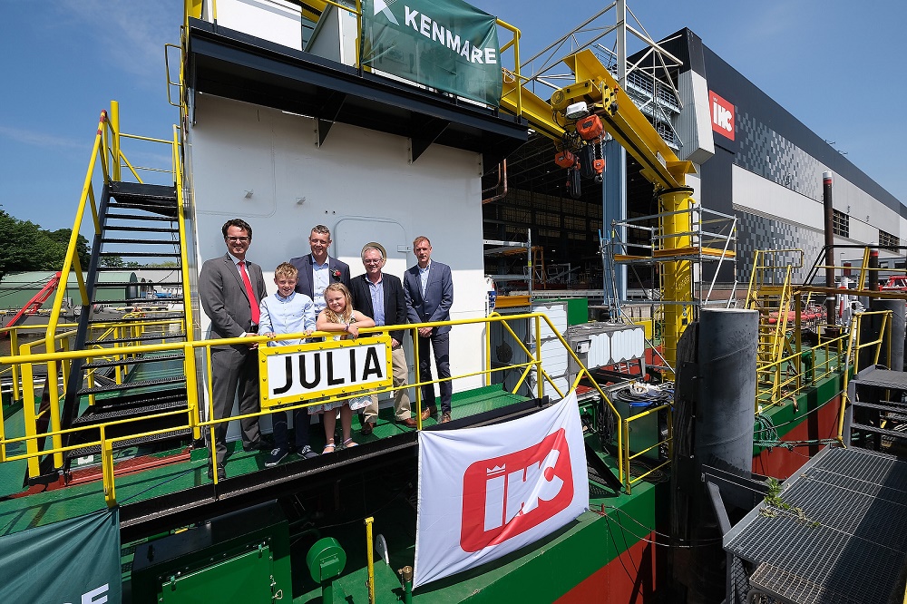 Royal IHC launches mining cutter dredger JULIA for Kenmare Resources