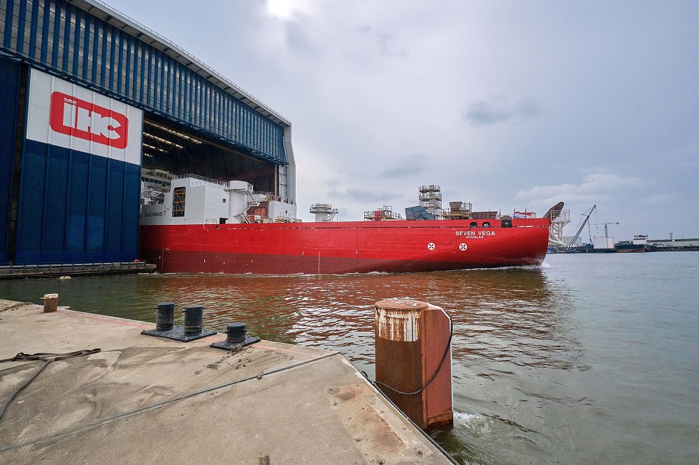Subsea 7 and Royal IHC launch reel-lay vessel SEVEN VEGA