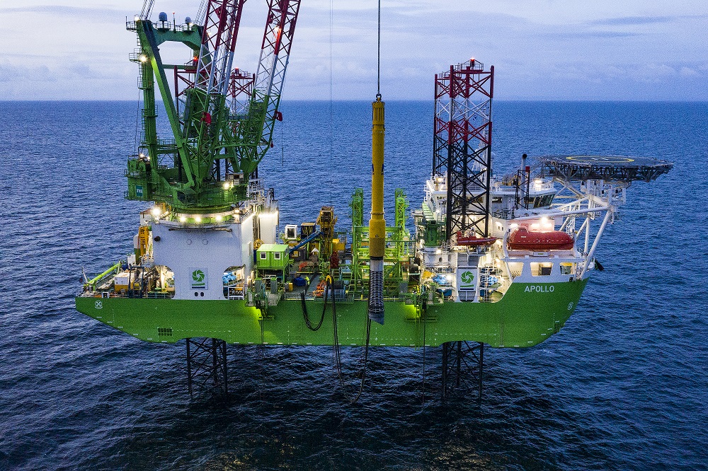 Piling installation at Moray East offshore wind farm crosses halfway point