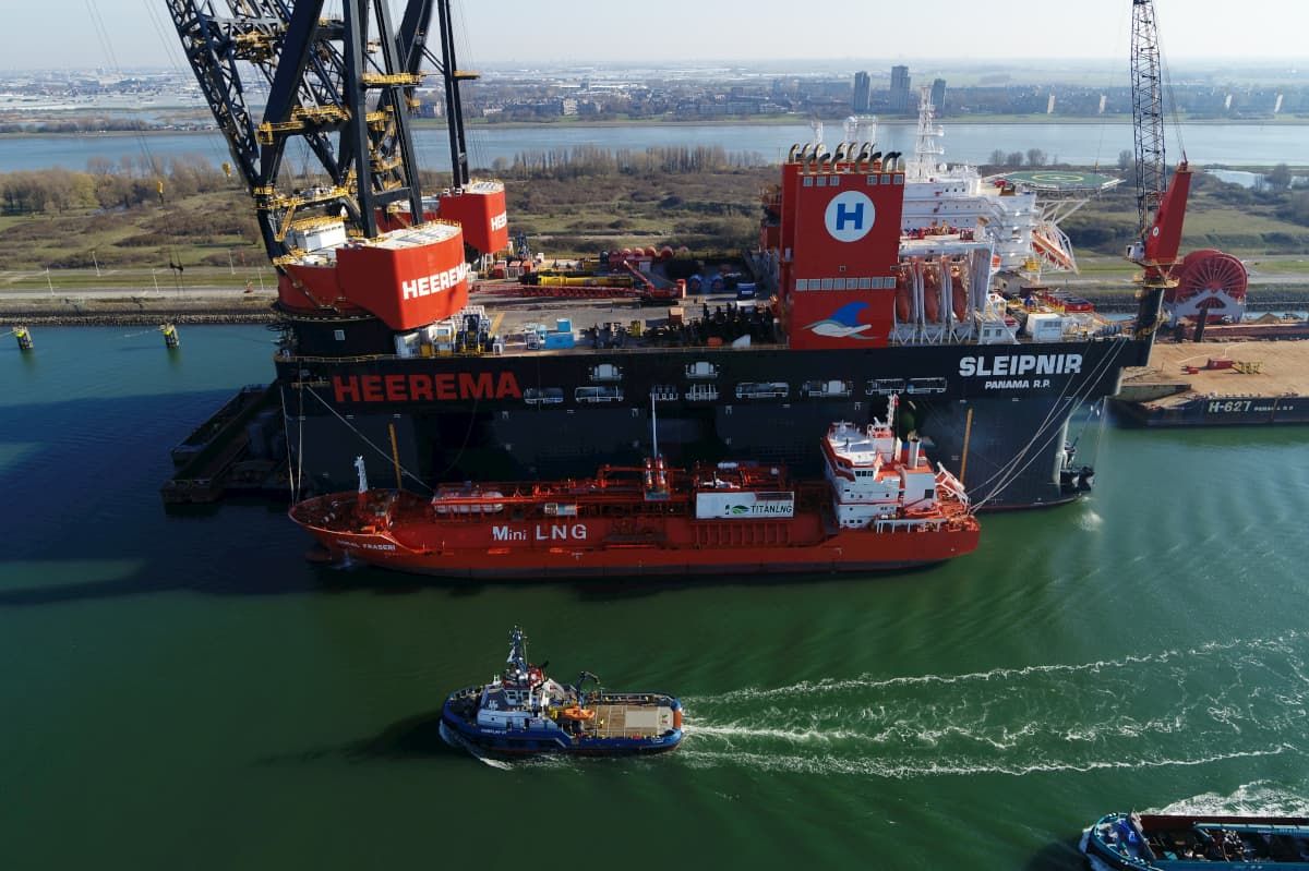 Record Breaking LNG bunkering for Sleipnir in Rotterdam