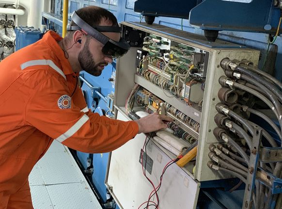 Bakker Sliedrecht services ships Anthony Veder remotely via augmented reality glasses