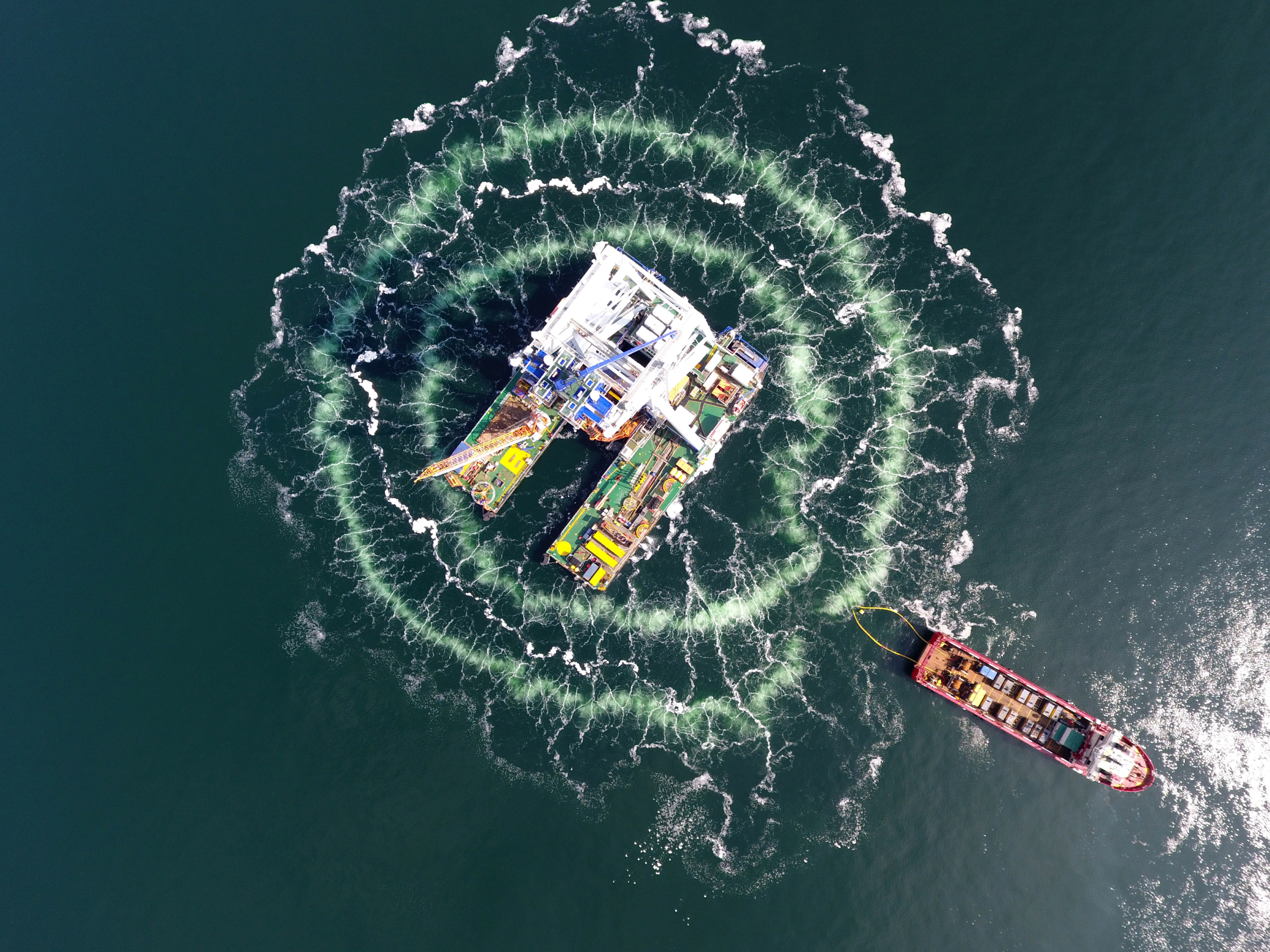 Van Oord’s heavy lift vessel Svanen completes installation works for Danish Kriegers Flak Offshore Wind farm