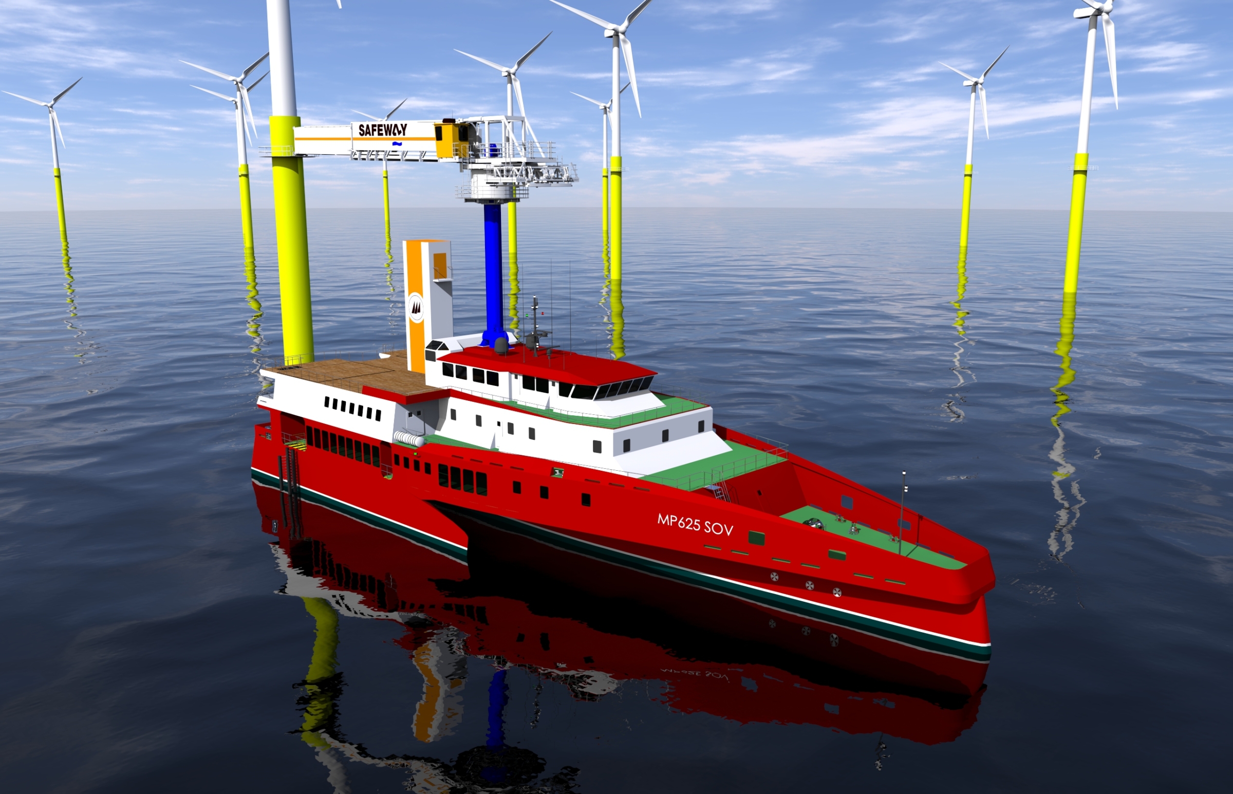 Intelligent SOV/gangway-concept ensures unrivalled workability in offshore wind