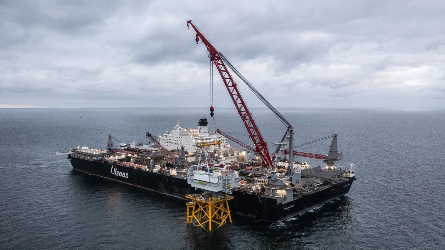 Allseas enters renewables market with offshore substation installation