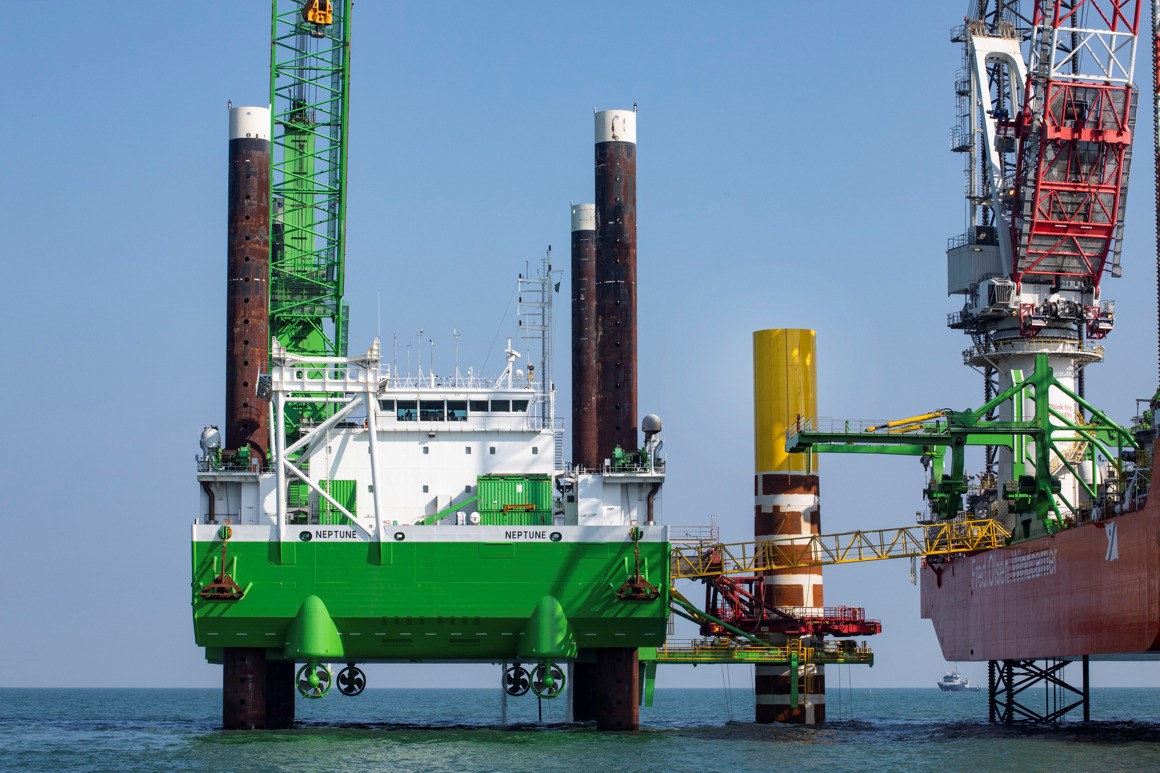 DEME Offshore’s flexible and integrated solution ensures solid progress at Kaskasi offshore wind farm