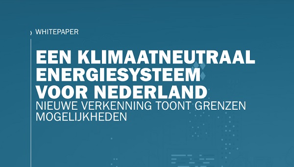 TNO whitepaper: scenario’s voor een klimaatneutraal energiesysteem