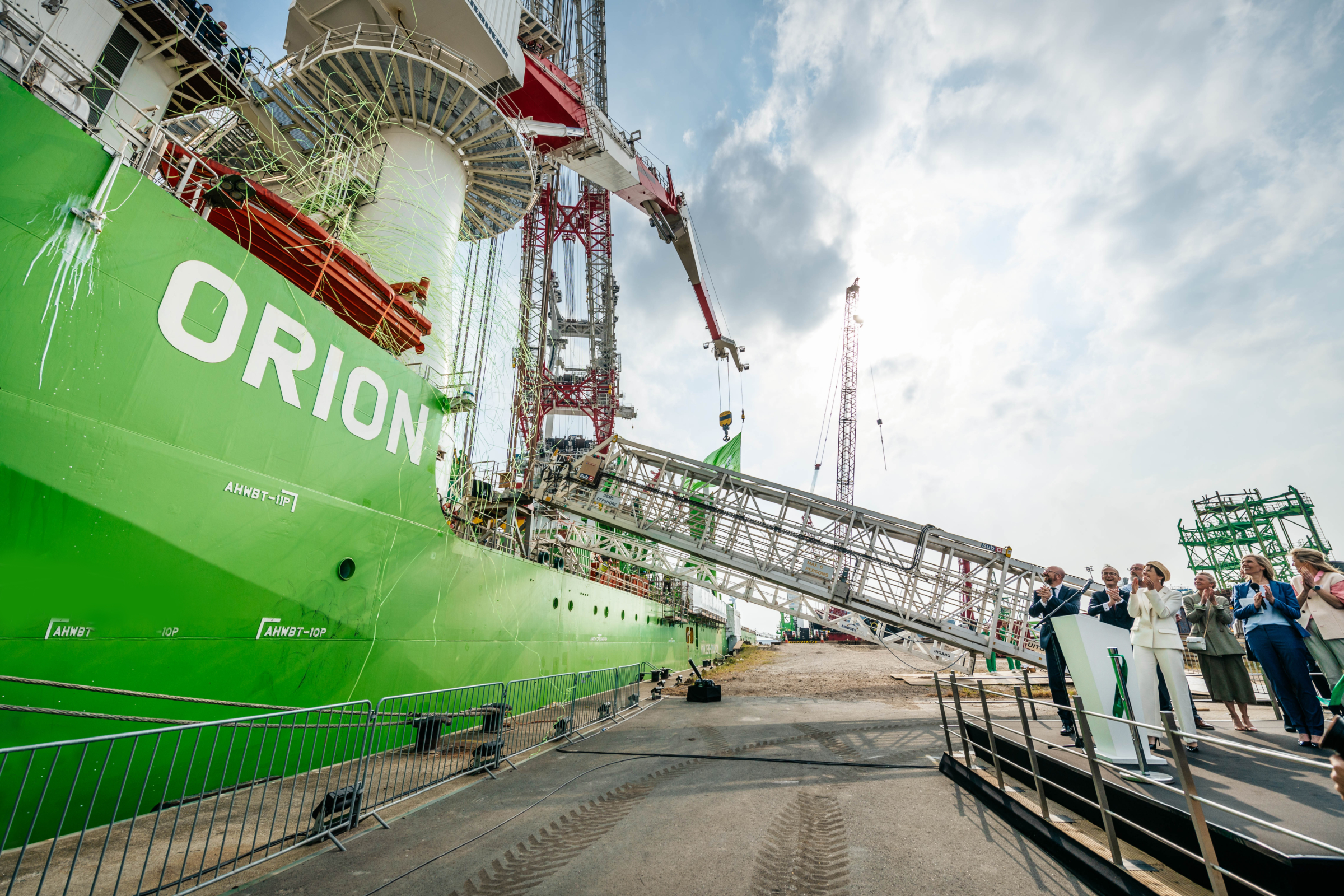 DEME’s revolutionary offshore installation vessel ‘Orion’ joins the fleet