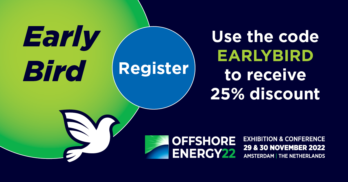 Early Bird ticketverkoop Offshore Energy Exhibition & Conference 2022 gestart!