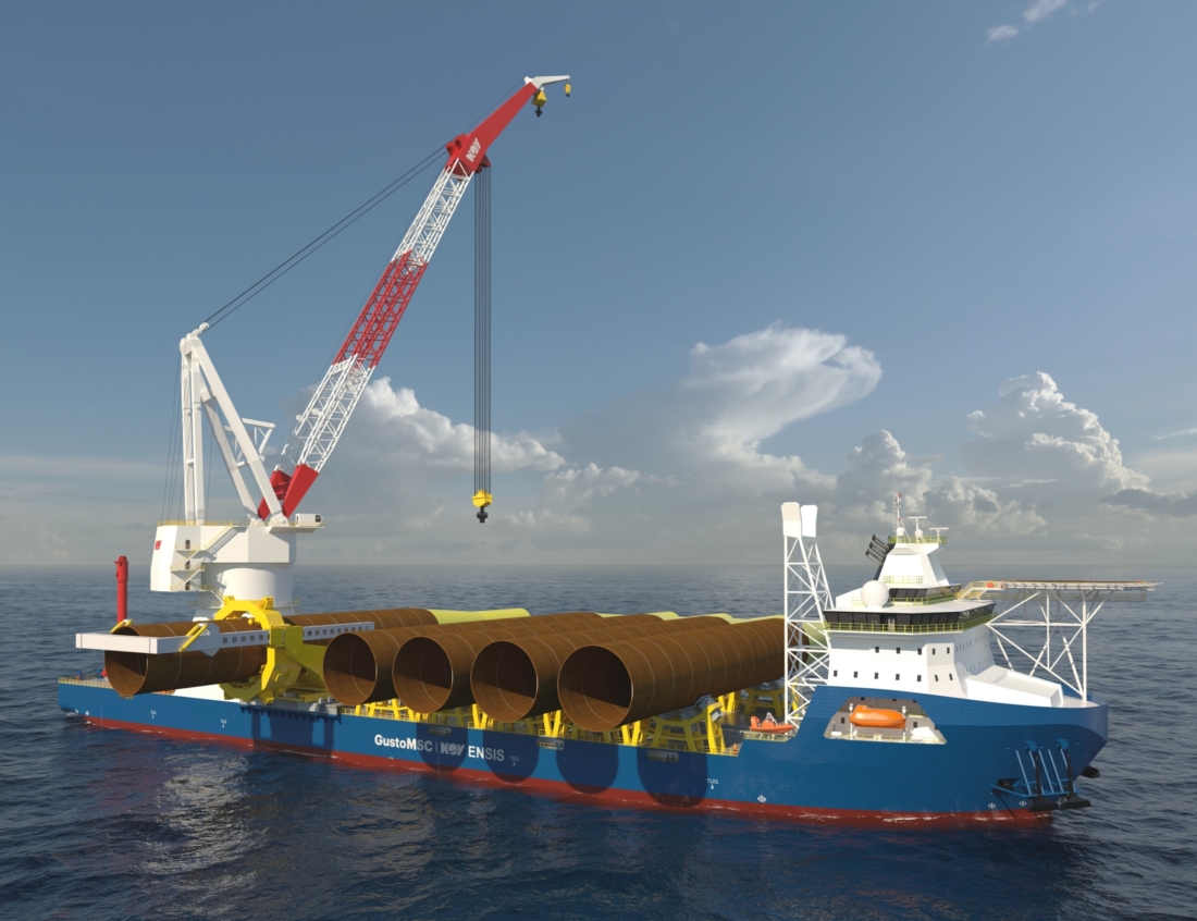 GustoMSC introduces the ENSIS next-generation heavy lift crane vessel series