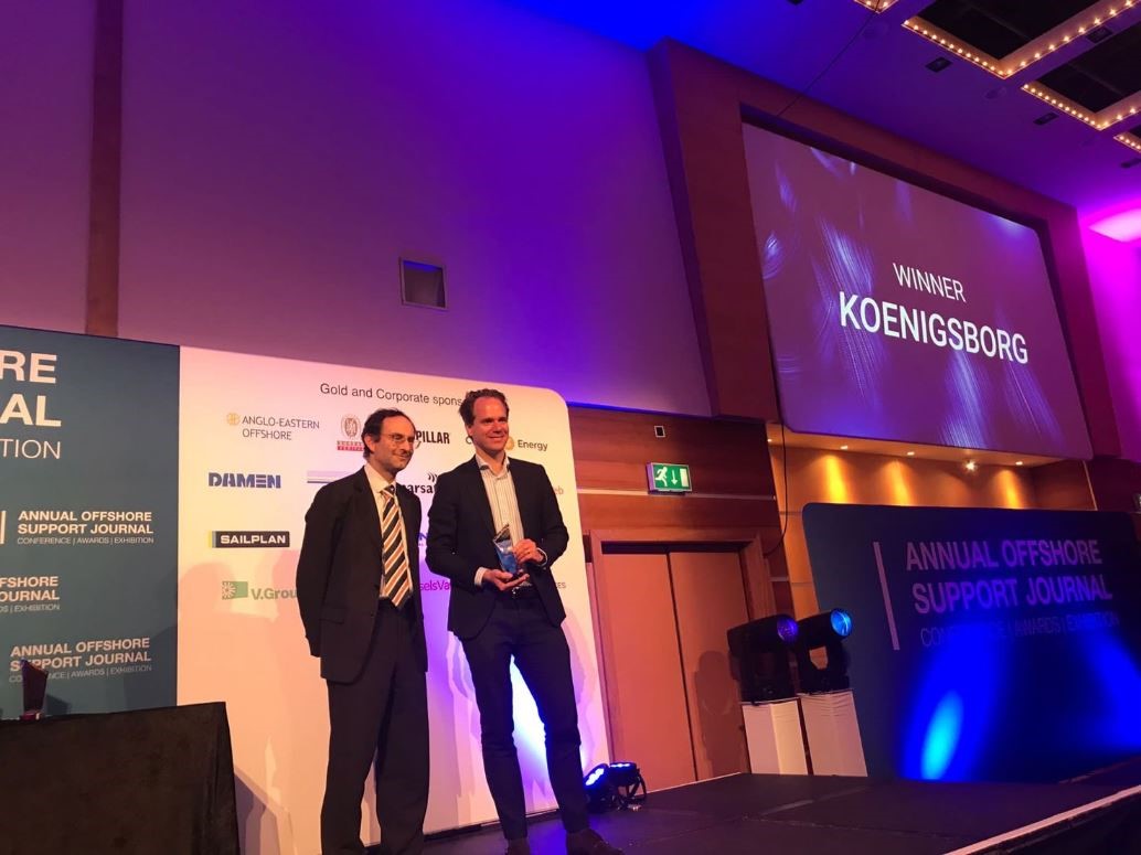 Vessel Conversion of the Year Award for Walk to Work vessel “Koenigsborg”
