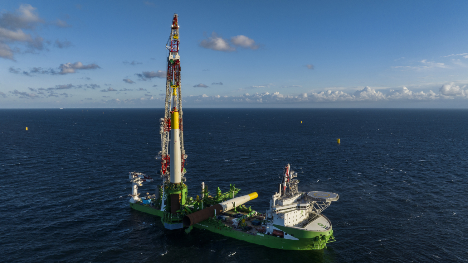Monopile installation completed at Arcadis Ost 1 offshore wind farm