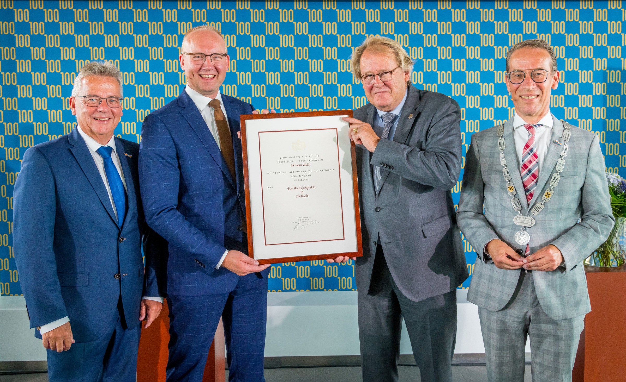 Van Beest Group granted the Royal title upon its 100th anniversary