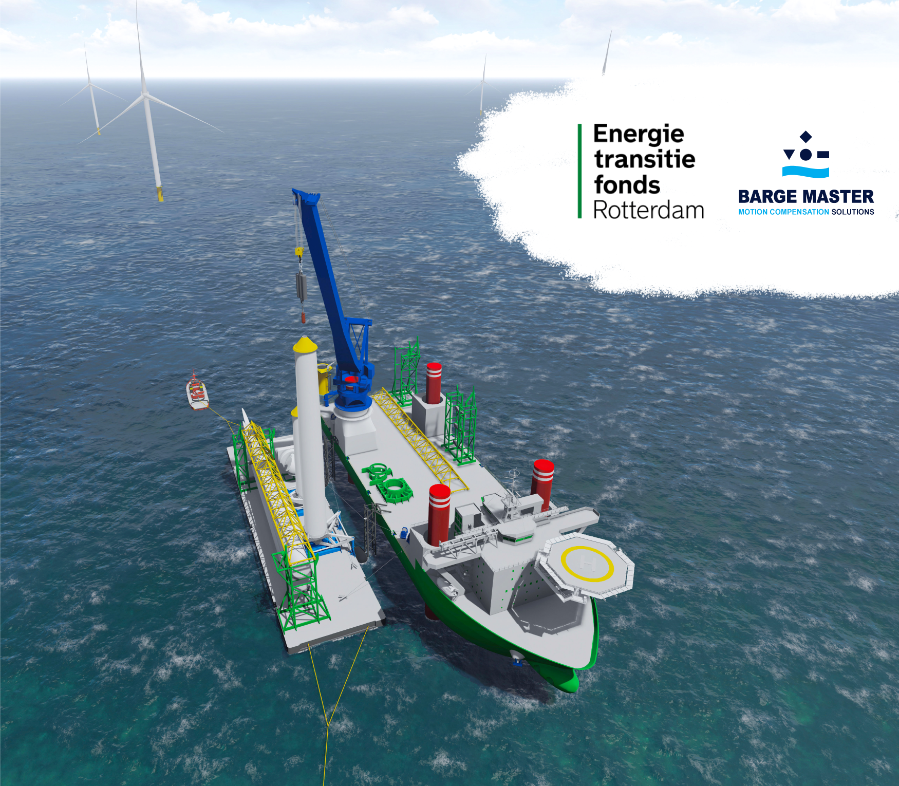 Rotterdam based Barge Master receives 7,5 million for a more efficient installation of offshore wind farms