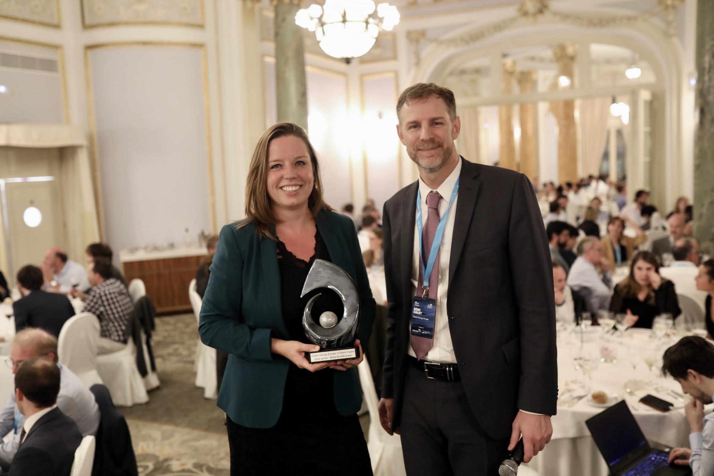 Ocean Energy Europe’s Vi Maris award presented to Britta Schaffmeister