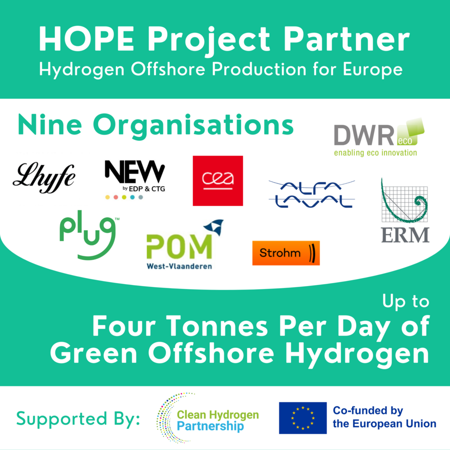 Offshore Hydrogen Production on a New Scale: HOPE Project and its Consortium Selected for a €20 Million European Commission Grant