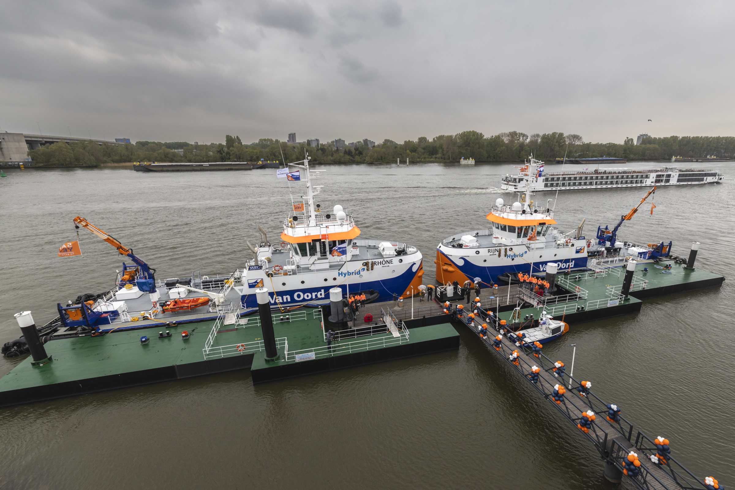 Doop van Van Oord’s twee nieuwe hybride waterinjectievaartuigen en een onbemand surveyschip
