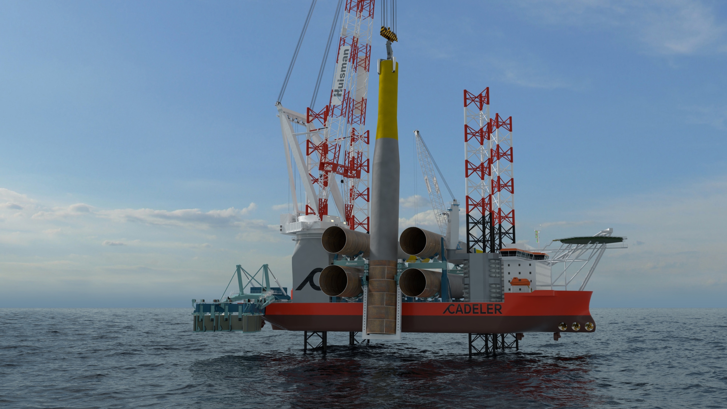 Huisman to deliver cranes and installation tools for Cadeler’s A-class