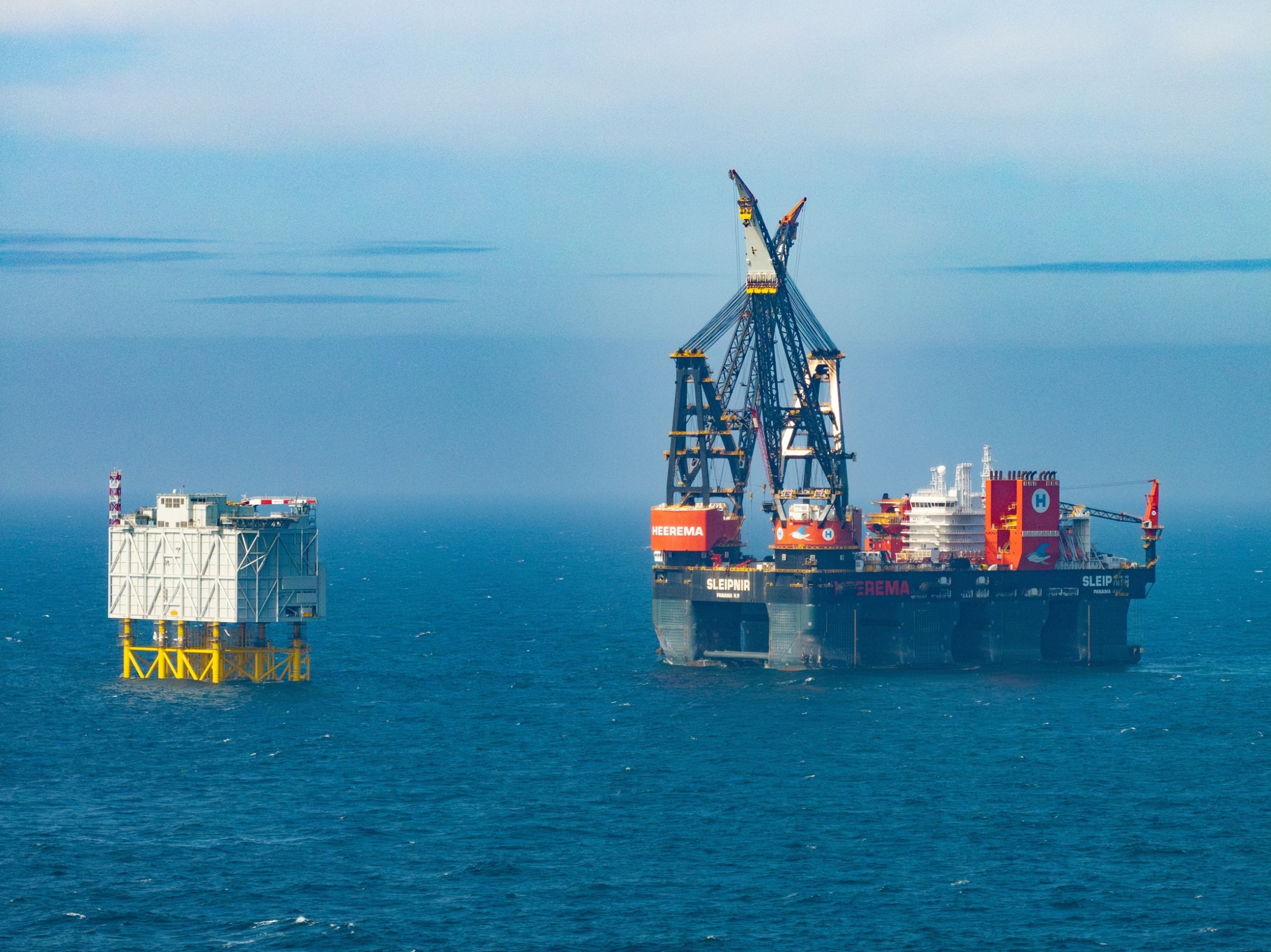 Door Iv ontworpen Sofia platform geïnstalleerd in de Noordzee